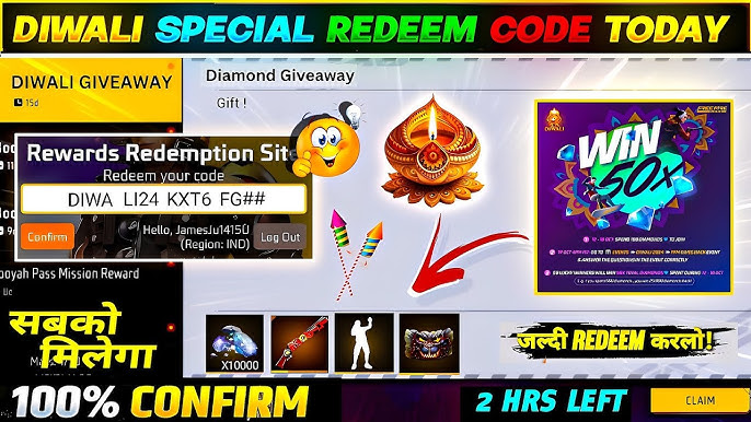 Today Redeem Code Free Fire